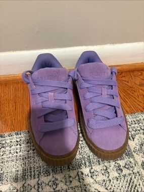 Girls' Purple Platform Sneakers - Kids Casual Shoes
